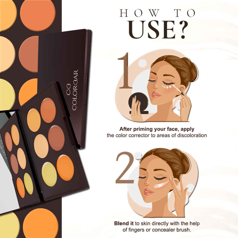 Colorbar 24Hrs Wear Concealer Palette - Light Medium