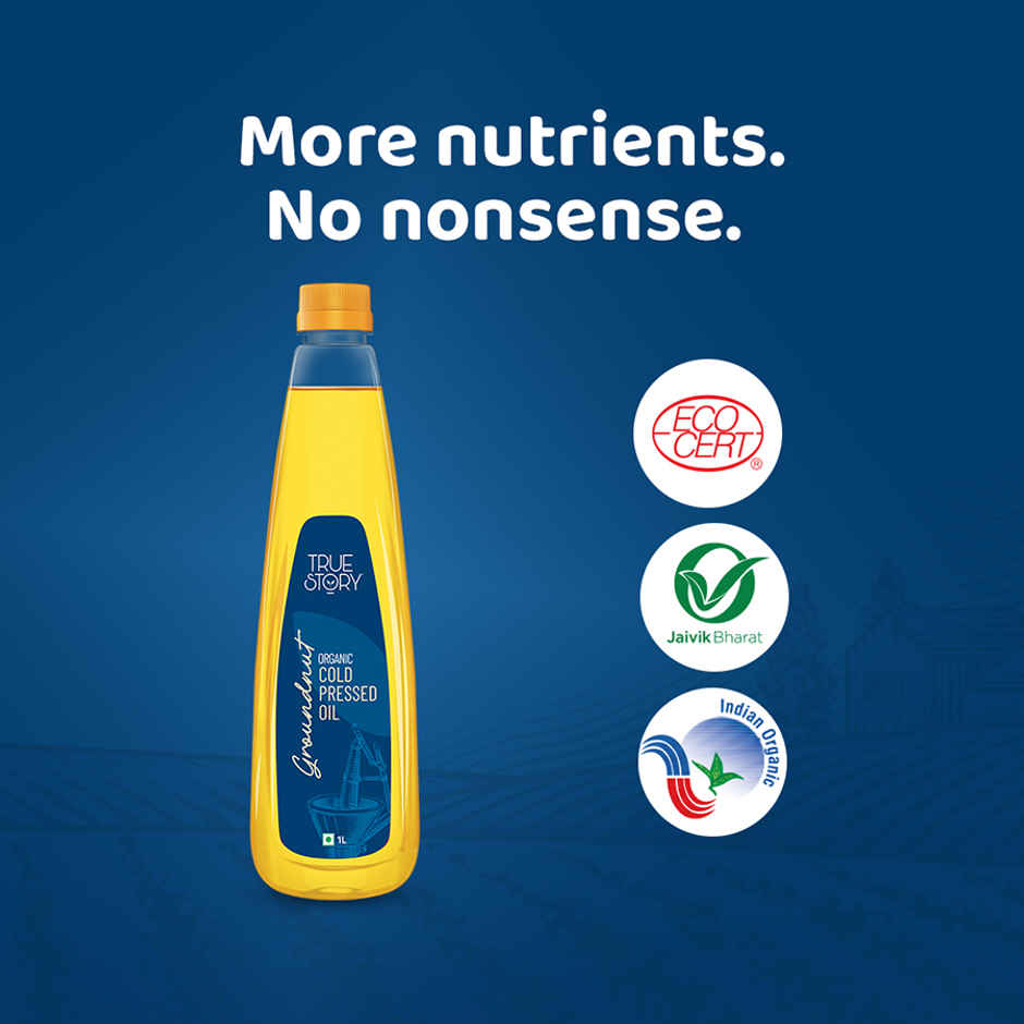 True Story Cold Pressed Organic Groundnut Oil