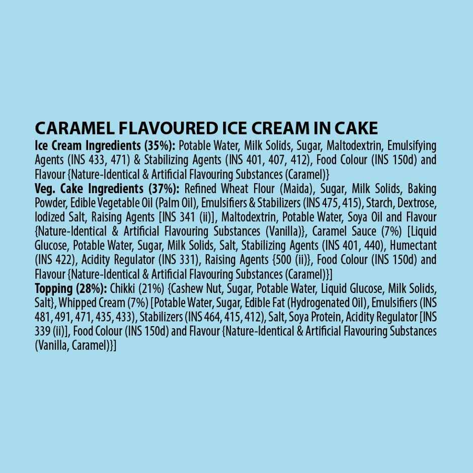 Cream Bell Caramel Crunch Ice Cream Cake | Soft & Premium