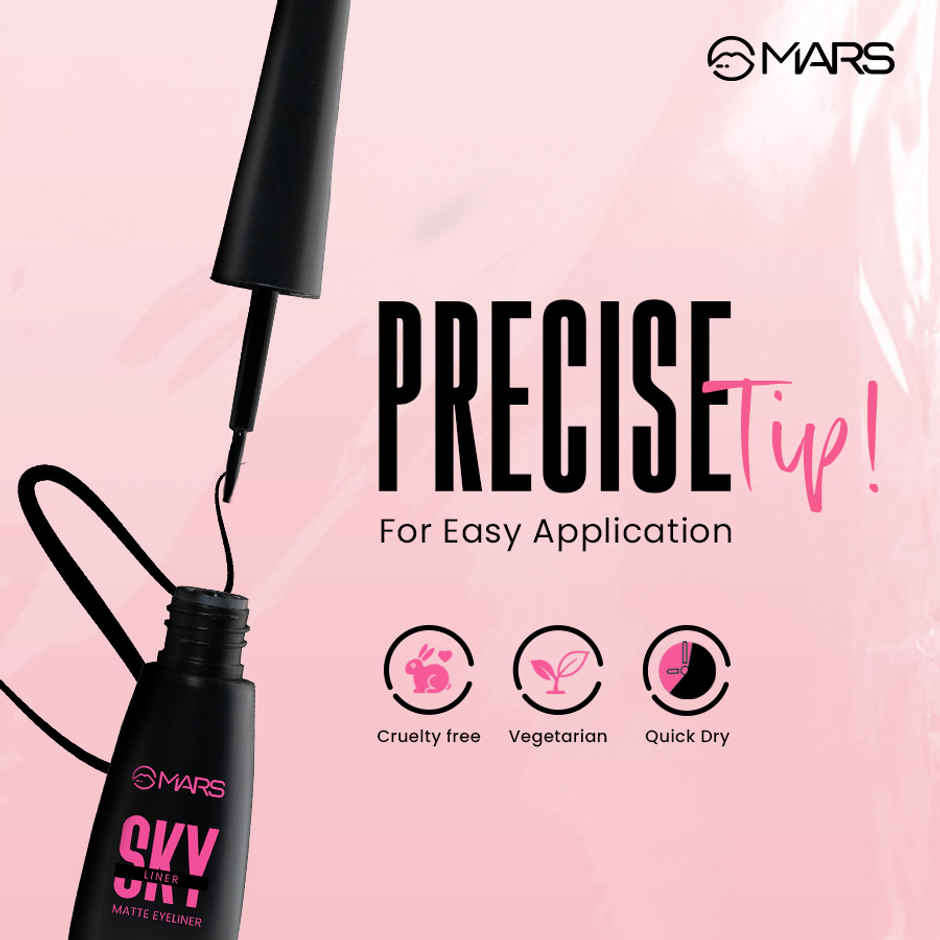 MARS Cosmetics Skyliner Liquid Matte Eyeliner | Black