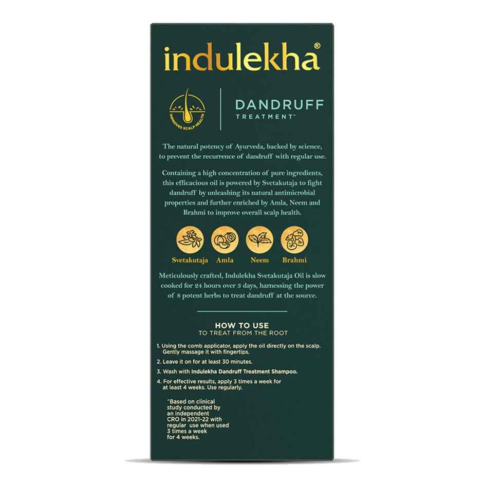 Indulekha Svetakutaja Oil|Ayurvedic Medicinal Oil For Dandruff Treatment100% Ayurvedic Oil