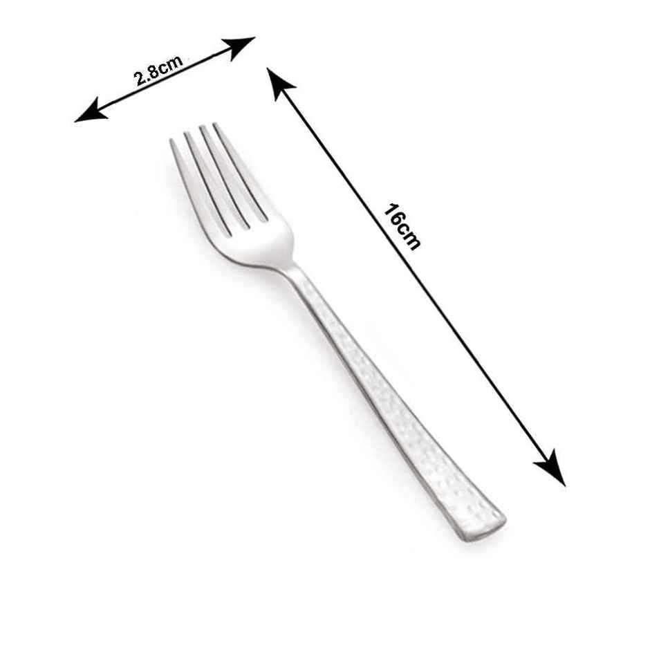 Petals 6Pcs Stainless Steel Hammered Design 16 Cm Master Baby Fork