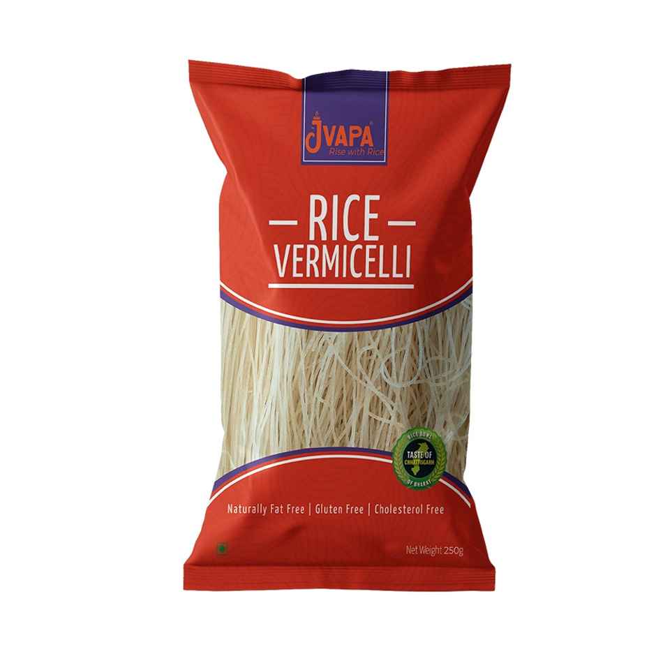 Jvapa Rice Vermicelli | Rice | Naturally Gluten-Free | Non Bleached | No Maida