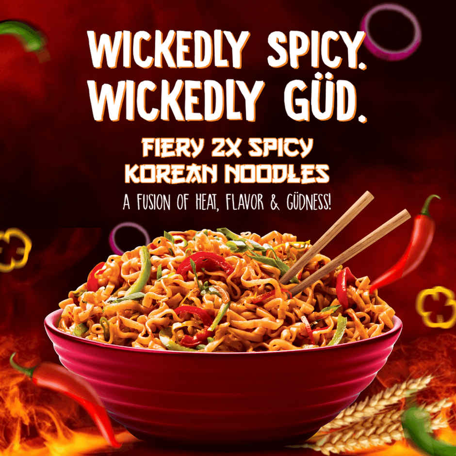 Wickedgud Fiery 2X Spicy Korean Noodles