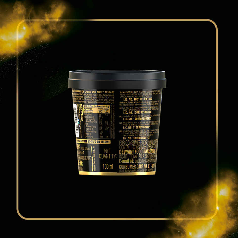 Infino Zero Added Sugar Golden Mango Cup