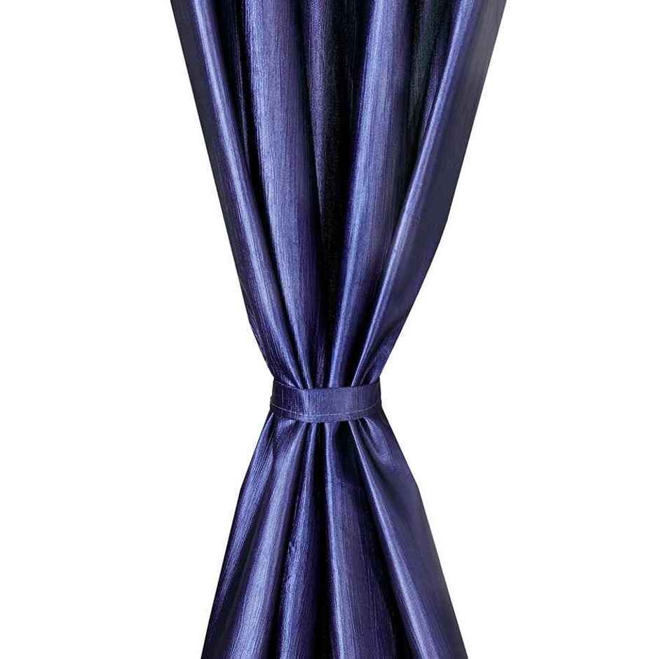 Antzco Plain Blue Door Curtain 7 ft x 4 ft | Pack of 2 | DC11