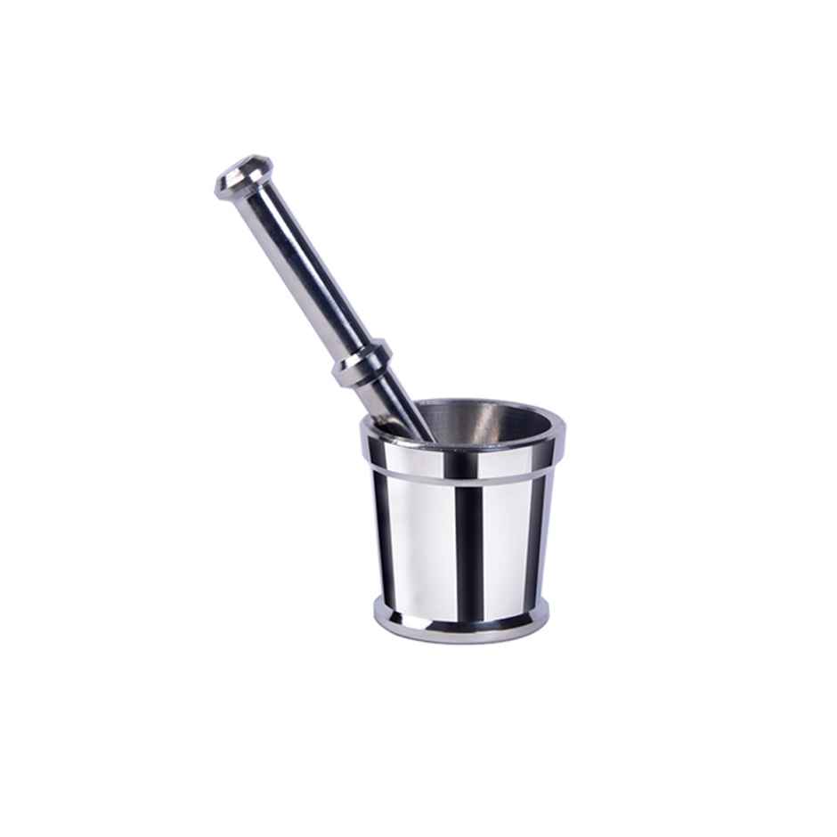 Petals Steel Heavy Mortar and Pestle Set | Khalbatta, khaldasta, Okli Masher - 16 Cm