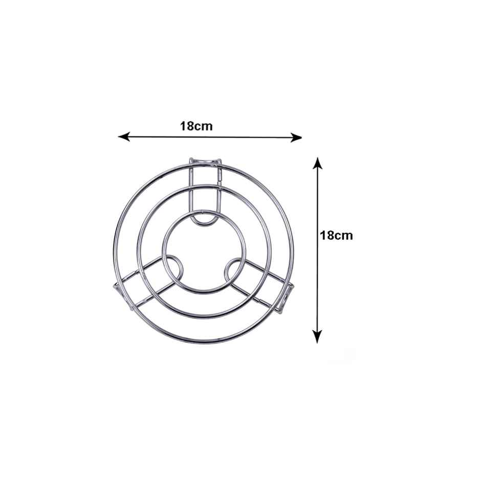 Petals Heavy Duty Round Trivet Table Ring Steaming Stand | 18 Cms