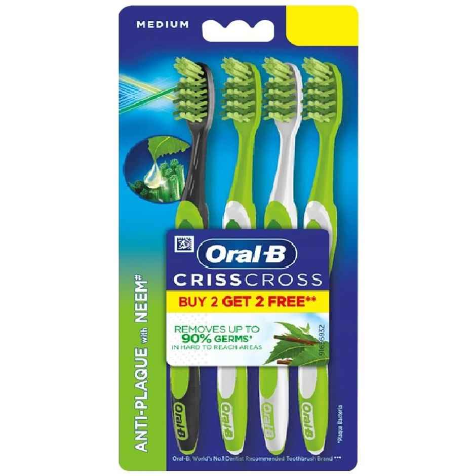 Oral-B Criss Cross Anti-Plaque Toothbrush Medium