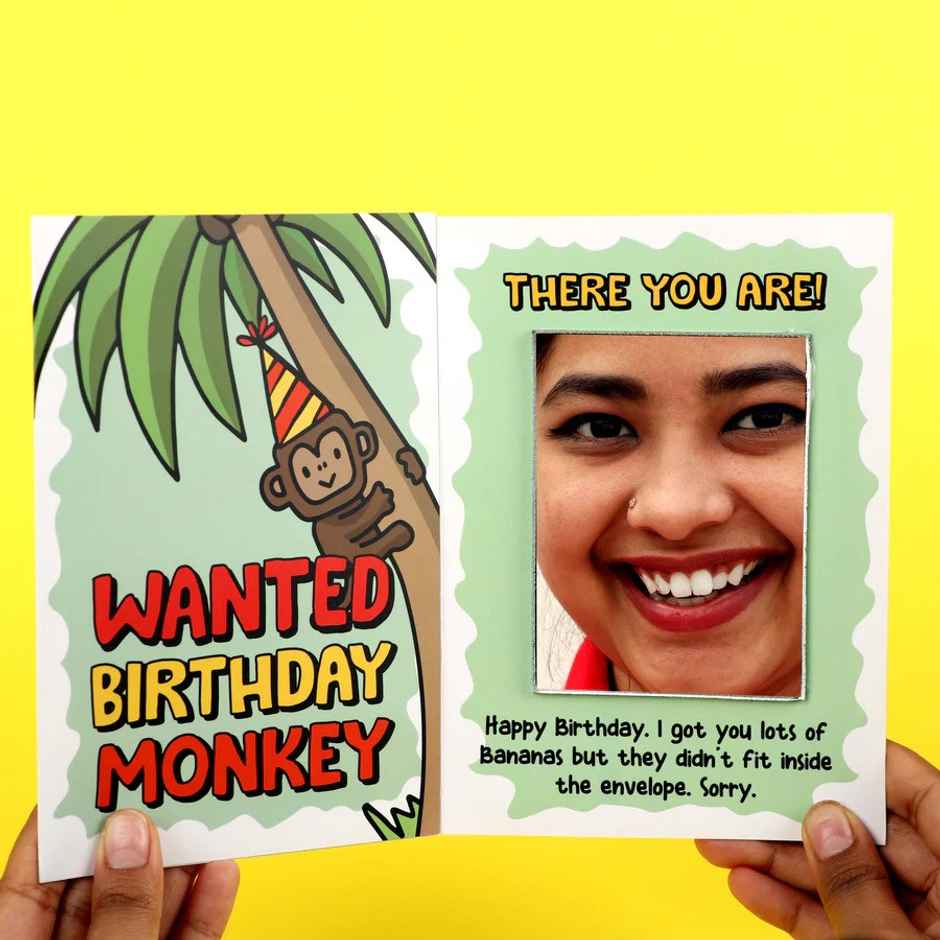 Oye Happy Birthday Monkey Card