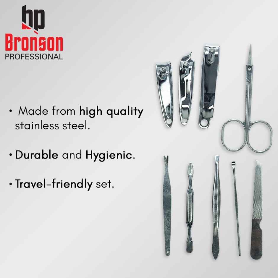 Bronson Professional Manicure Pedicure Kit 9 IN 1