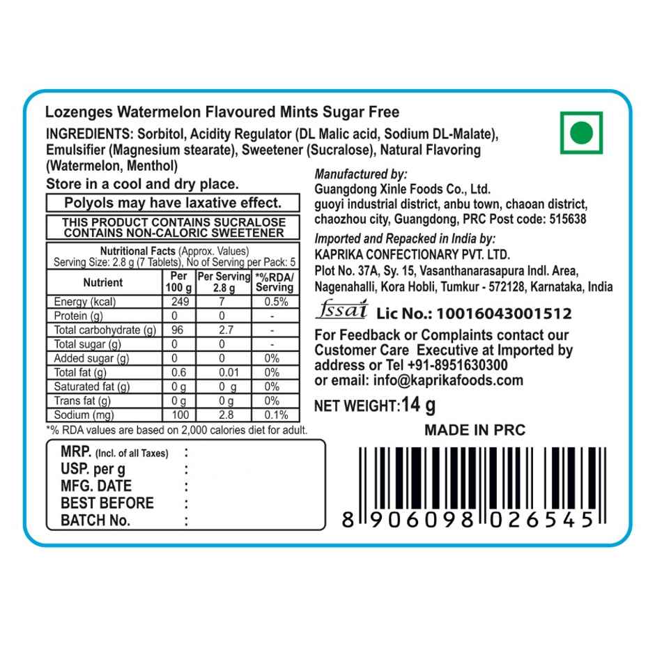 Americano Sugar Free Mint - Watermelon