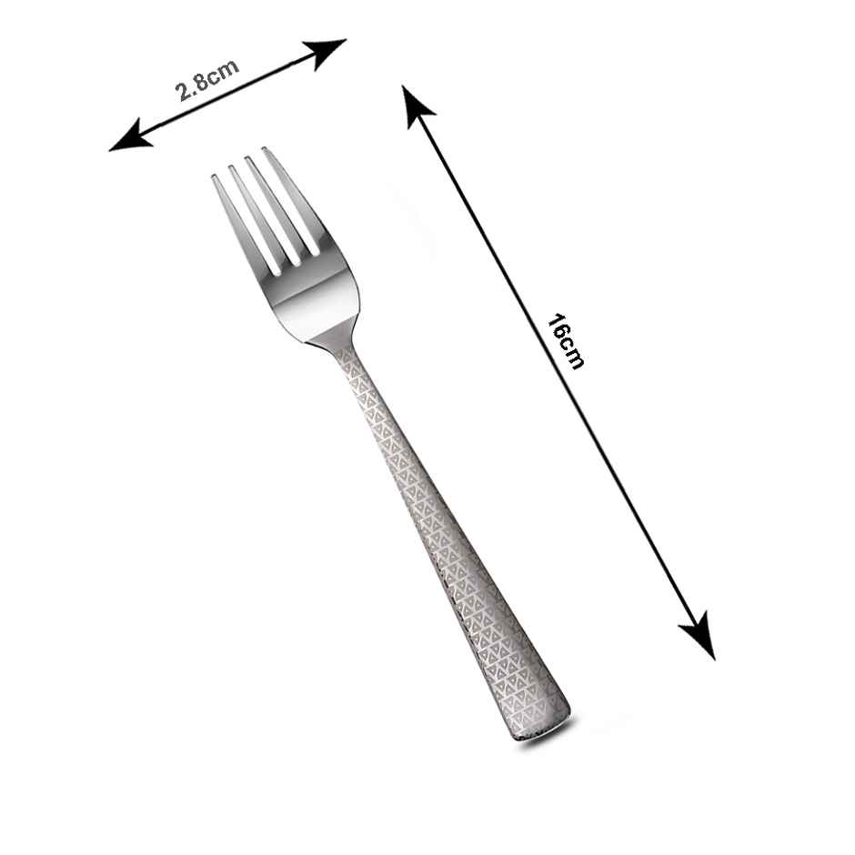 Petals 6Pcs Stainless Steel Laser Etched 16 Cm Master Baby Fork