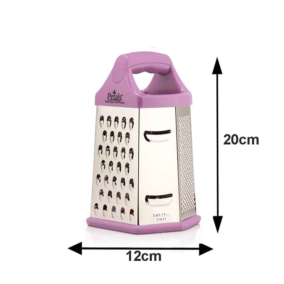 Petals 6 Sided Non Slip Hex Universal Kitchen Vegetable Grater Slicer | 20 cm