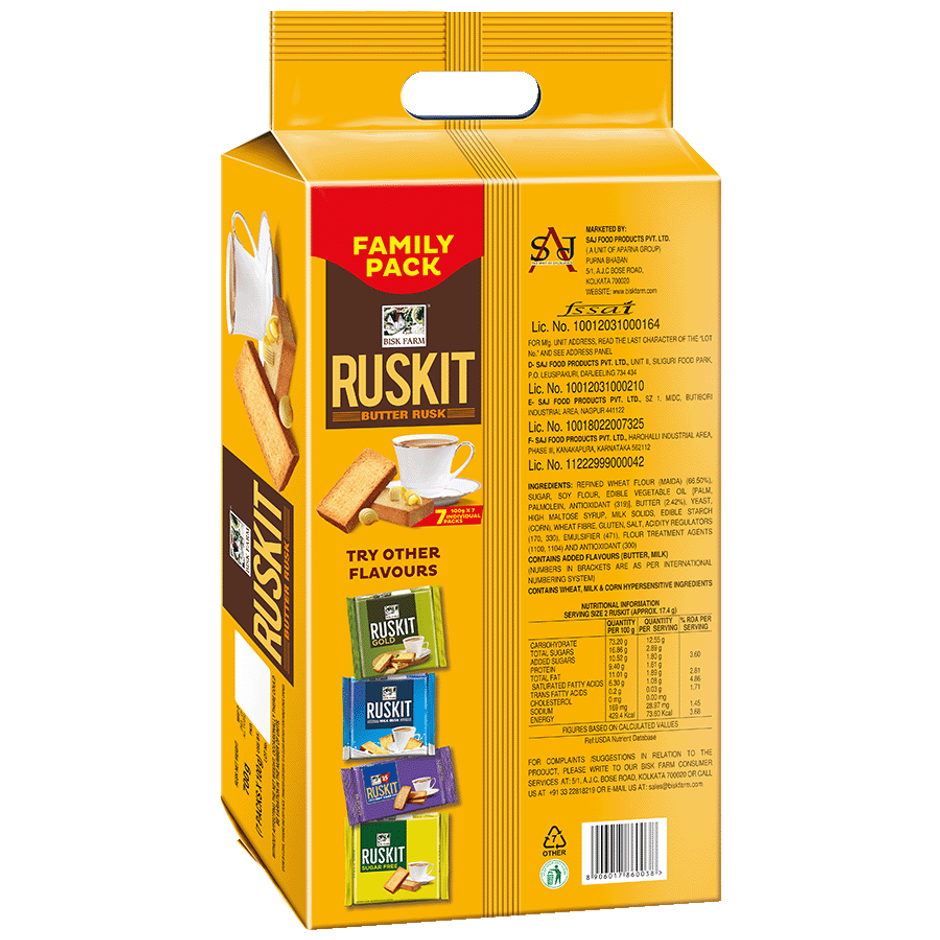Biskfarm Ruskit Butter Rusk
