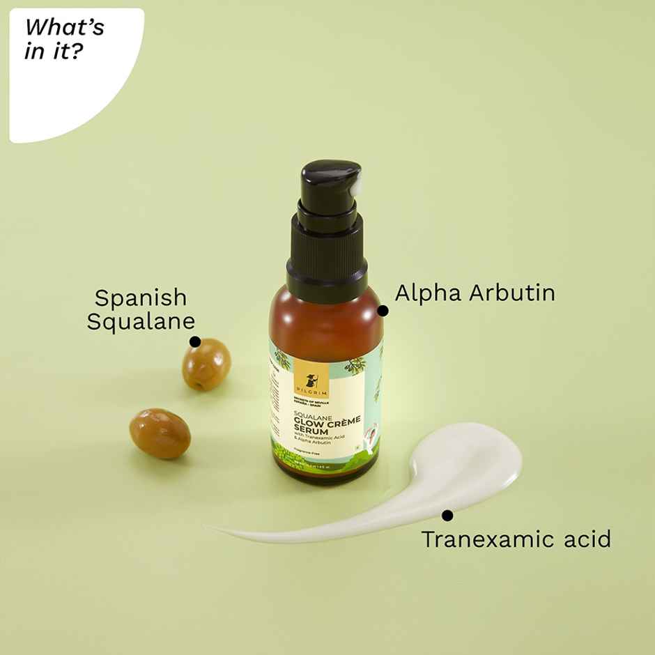 Pilgrim Squalane Glow Creme Serum with Alpha Arbutin