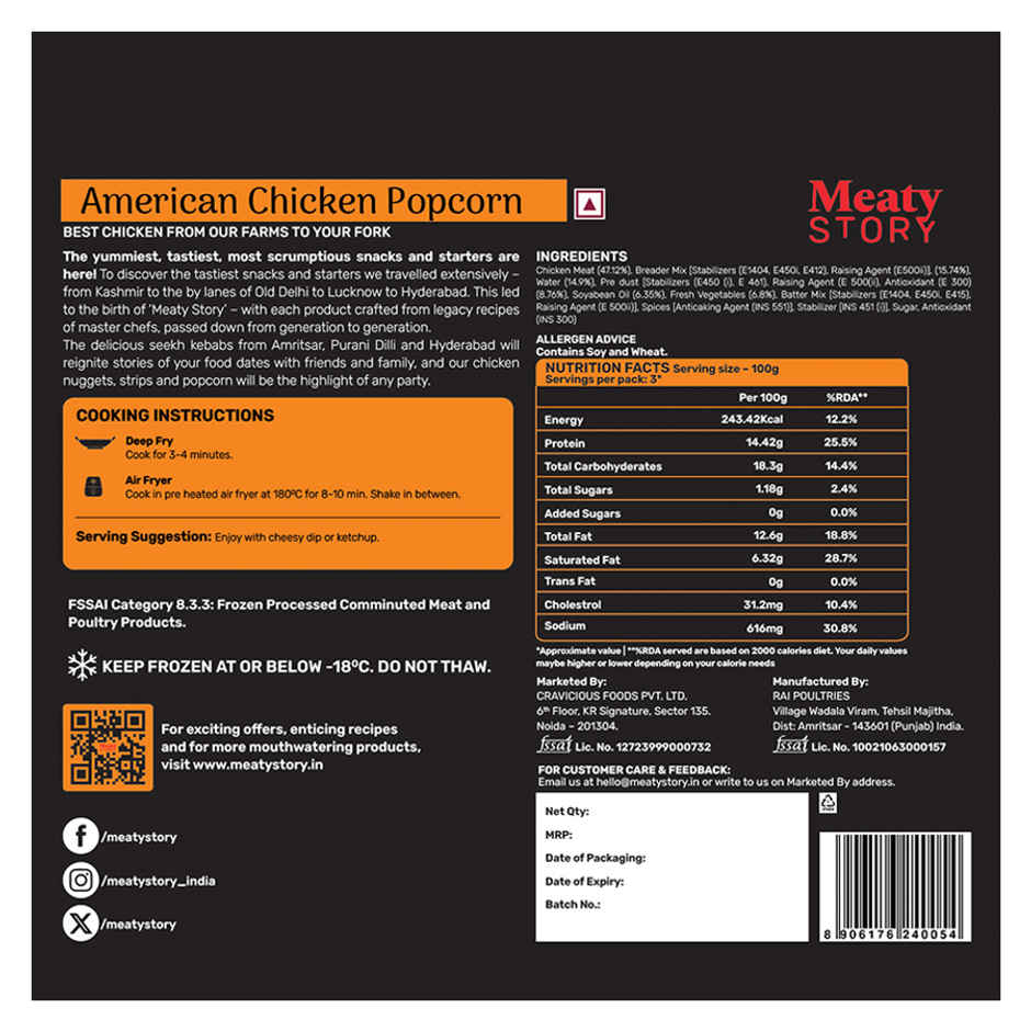 Meaty Story American Chicken Popcorn