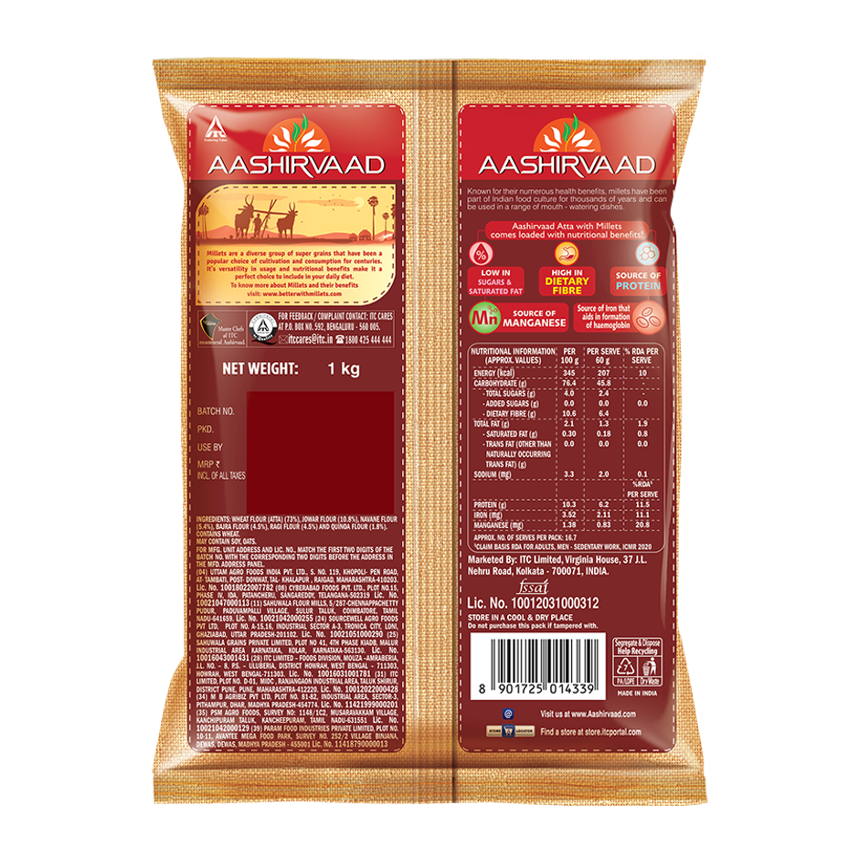 Aashirvaad Atta With Millets
