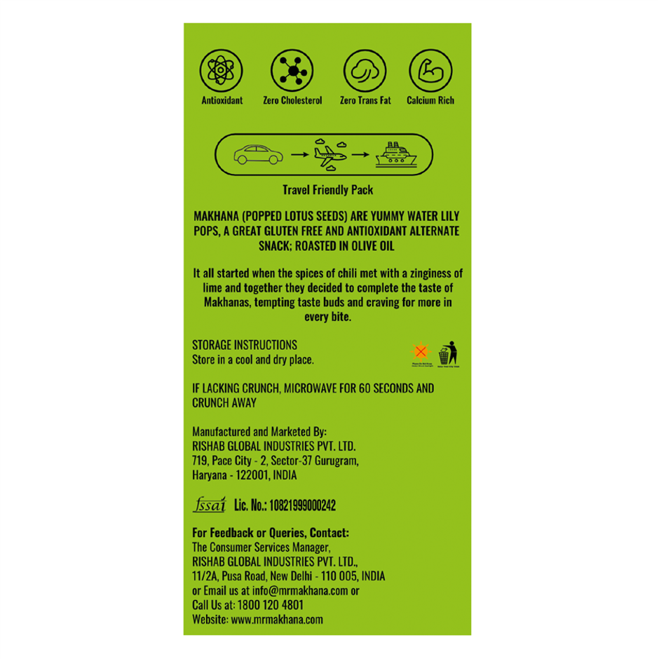 Mr Makhana Lime Chilli