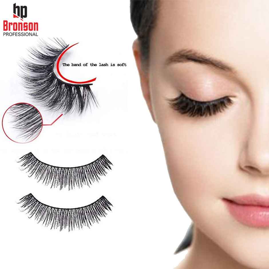 Bronson Professional Synthetic Hair and Lightweight Long Natural Look False Eyelashes - 63