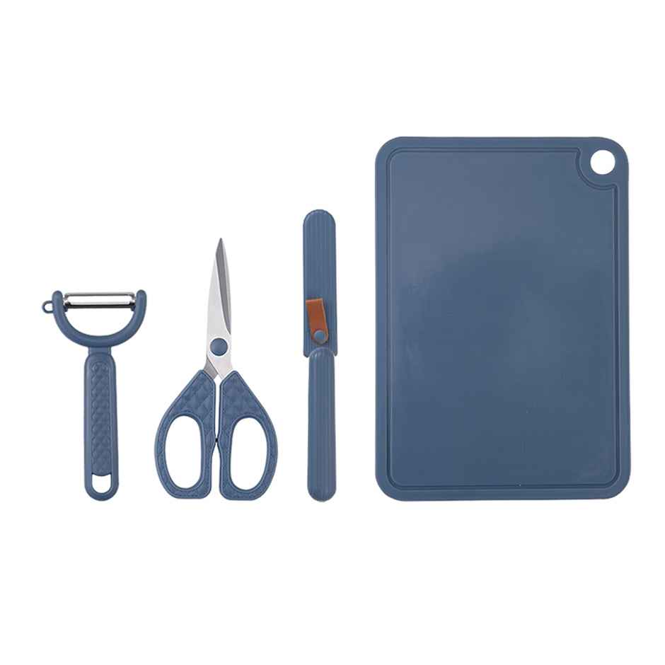Petals 4Pcs Chopping Board Set Chopping Cutting Board | Ss 420 Blade Cover Knife | Peeler-Scissors