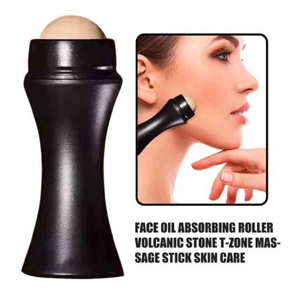Bronson Professional Oil Absorbing Face Roller Volcanic Stone Reusable Oil Control for Oily Skin