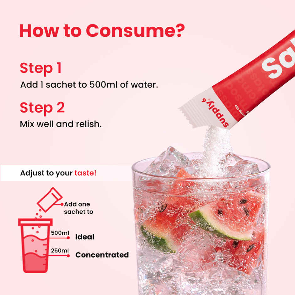 Supply6 Salts Watermelon Electrolyte Mix
