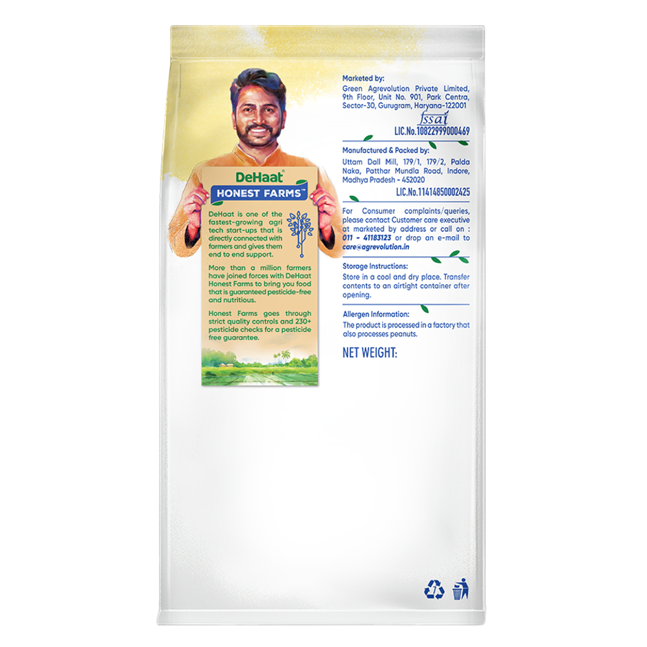 DeHaat HF Urad Dal Unpolished | Pesticide Free