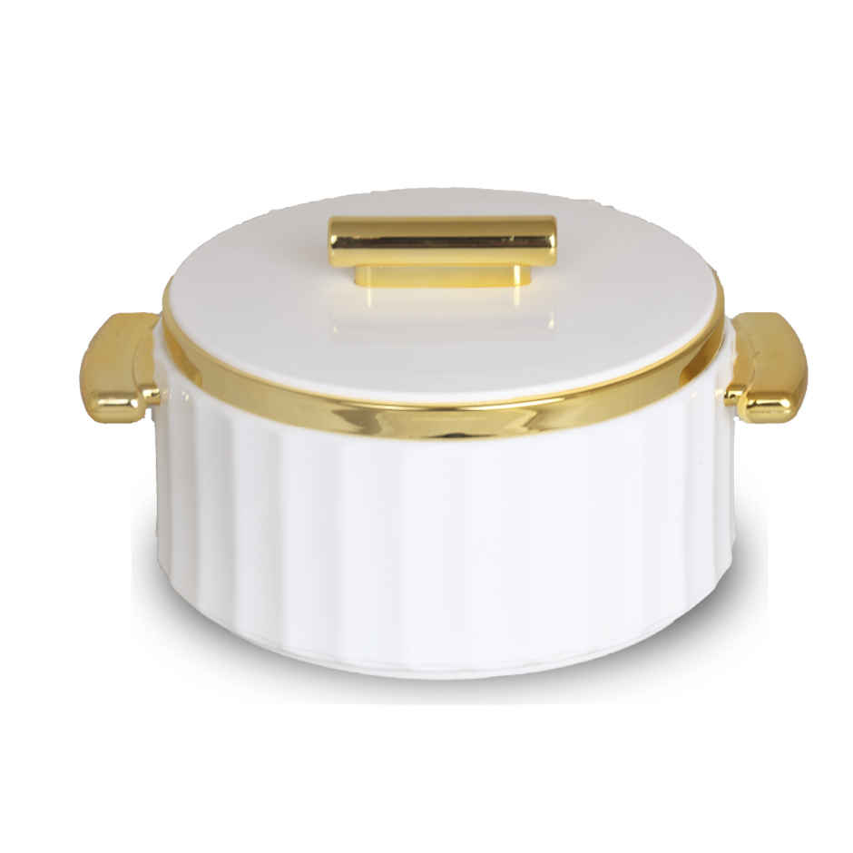 Selvel Camry Insulated Casserole | (1700ml)| Keeps Food Hot | White