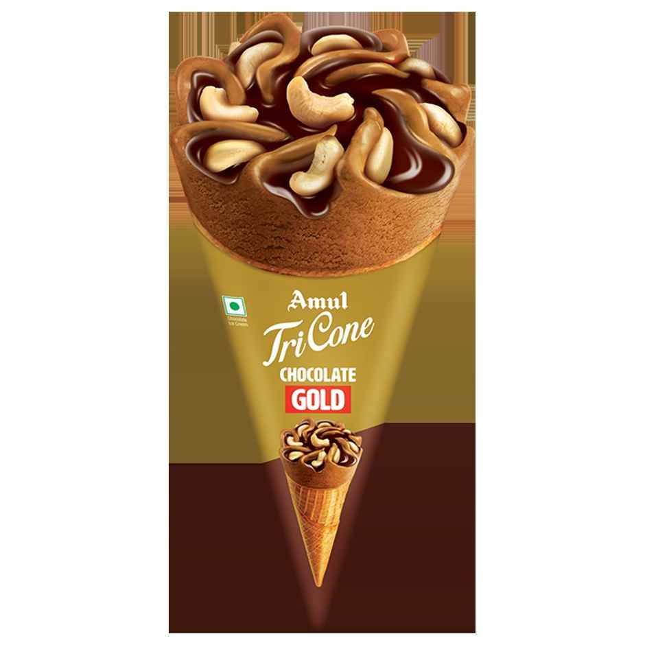 Amul Gold TriCone Chocolate Ice Cream Cone