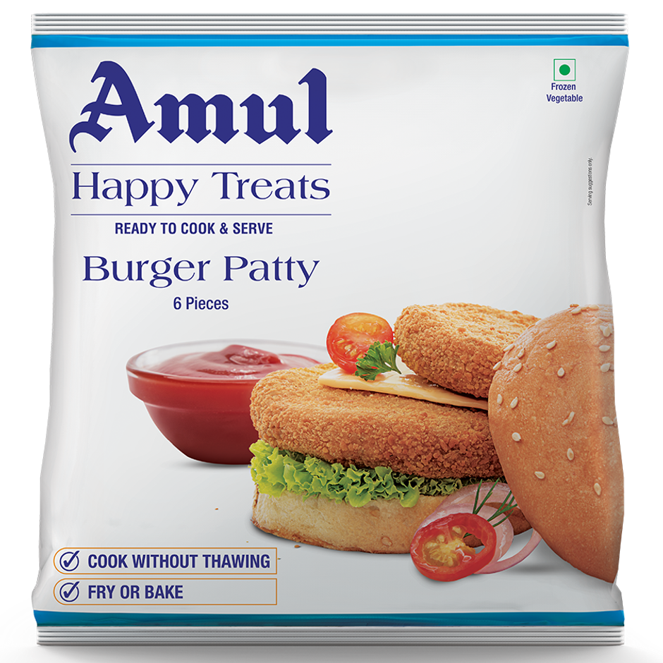 Amul Happy Treats Veg Burger Patty