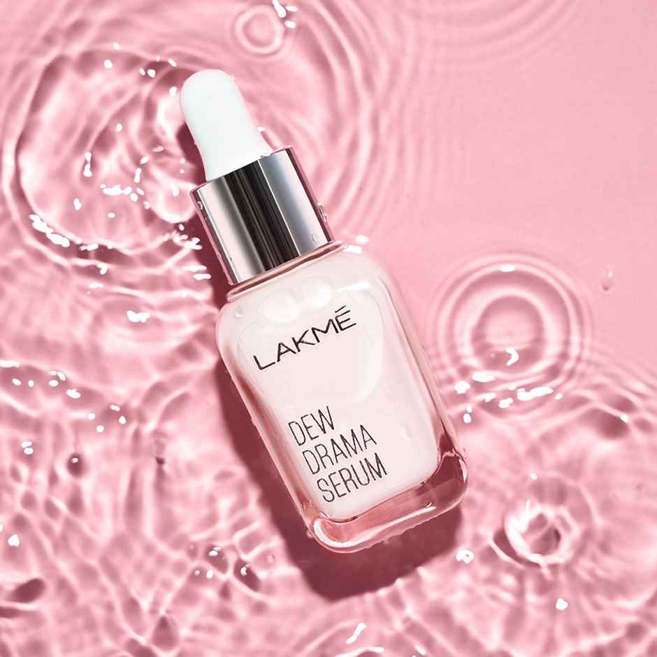 Lakme Dew Drama Serum 6% Vitamin E & Pro-Ceramide For Skin Barrier & Dewy Radiance