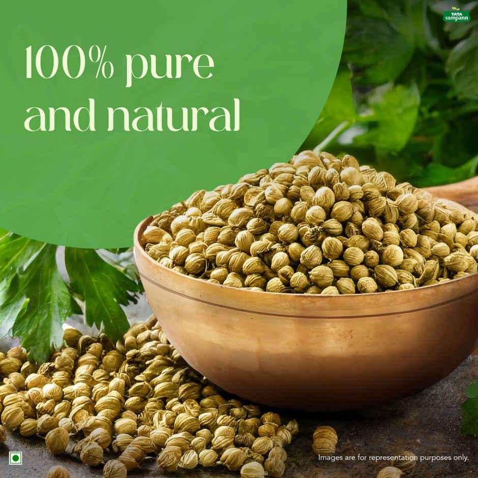 Tata Sampann Coriander Whole | Dhaniya | Whole Spices, Natural Oils with Rich Aroma