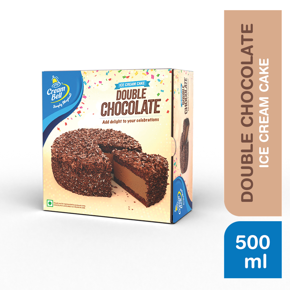 Cream Bell Double Chocolate Ice Cream Cake (500ml) & Fnp Mother'S Day 10 Carnation Bouquet (1pc) & Happy Mail Mom Knows Best Card (1pc) Combo
