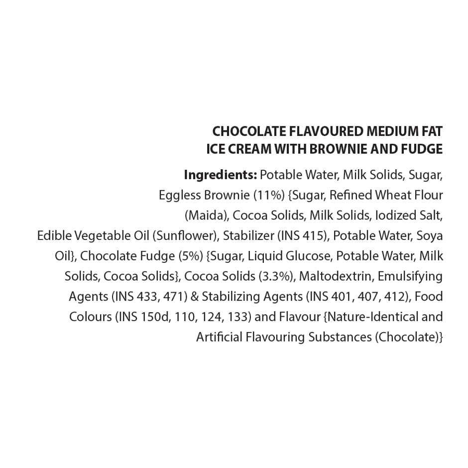 Cream Bell Choco Brownie Ice Cream Tub