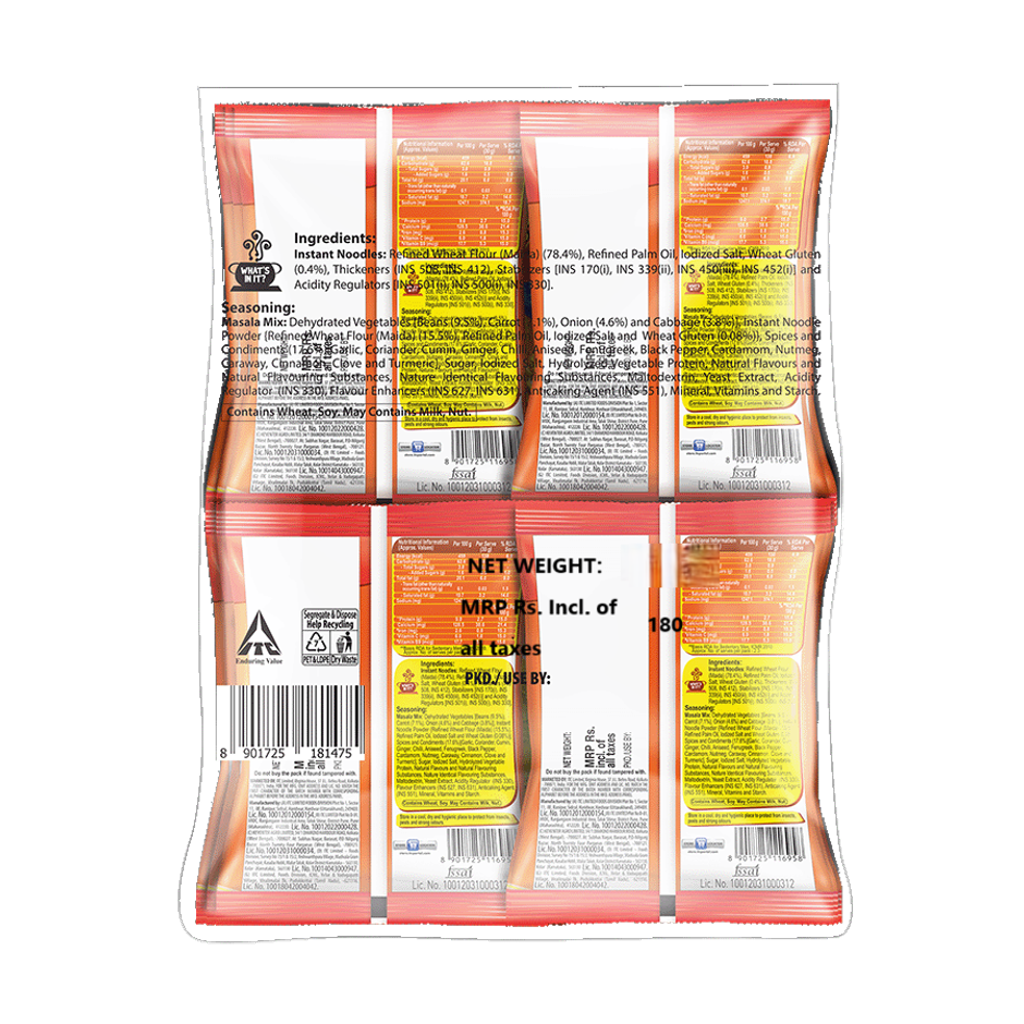 Yippee Magic Masala Noodles| 12 in 1