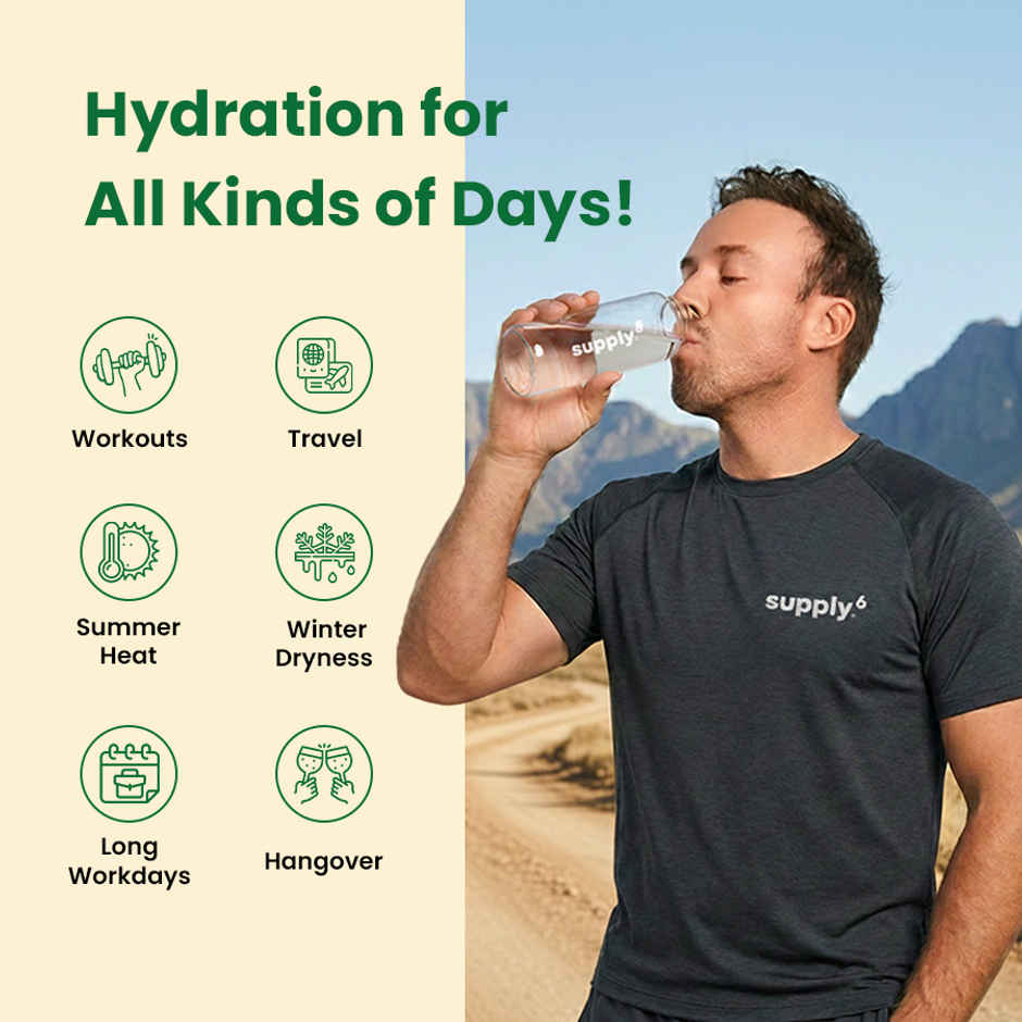 Supply6 Salts | Electrolyte Mix | Lime | Sodium | Potassium | Magnesium | Zinc | Fiber