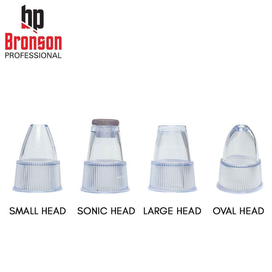 Bronson Professional Blackhead Remover Dermasuction Machine Battery Operated With 4 Nozzles