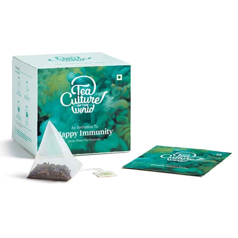 Tea Culture of The World Happy Immunity Green Tea Bags