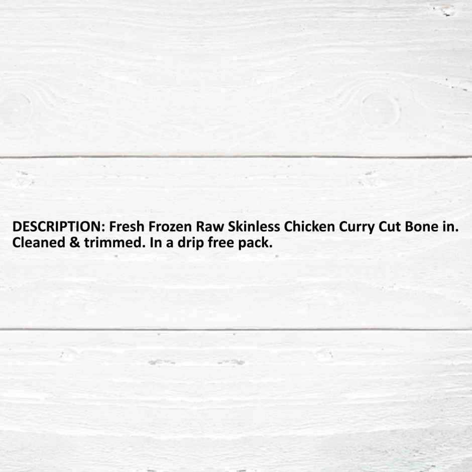 Meatzza Bone-in Frozen Chicken Curry Cut (Antibiotic Free)