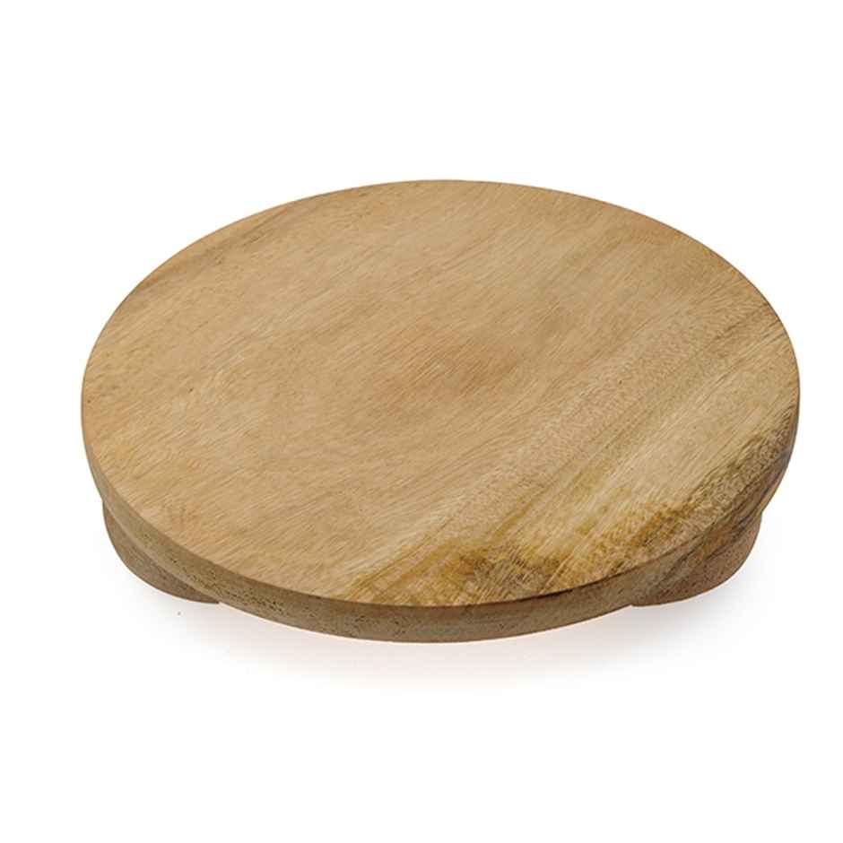 Petals Wooden Chakla Chapati Maker Polpat Cutting Board | 26 Cm/10 Inch