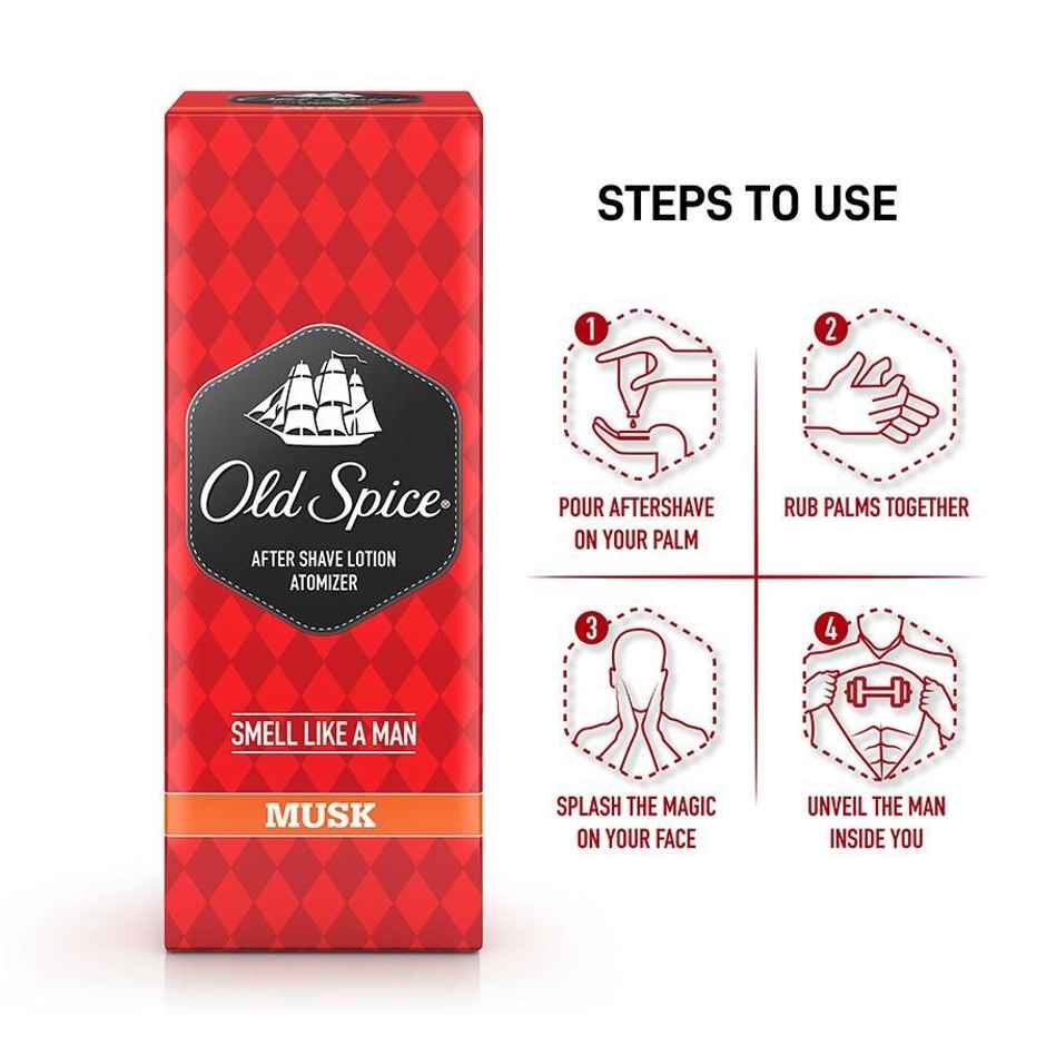 Old Spice After Shave Lotion Musk - Atomizer