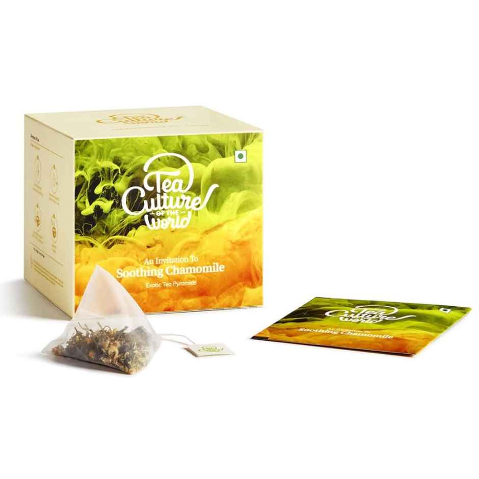 Tea Culture Of The World Chamomile Green Tea Bags