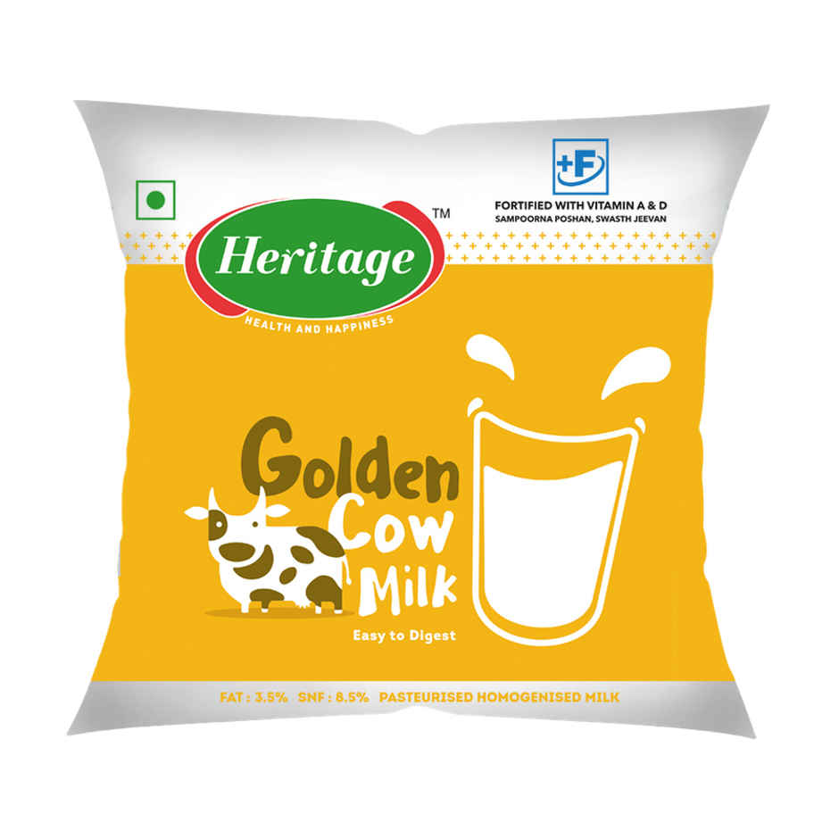 Heritage Golden Cow Fresh Milk | Pouch