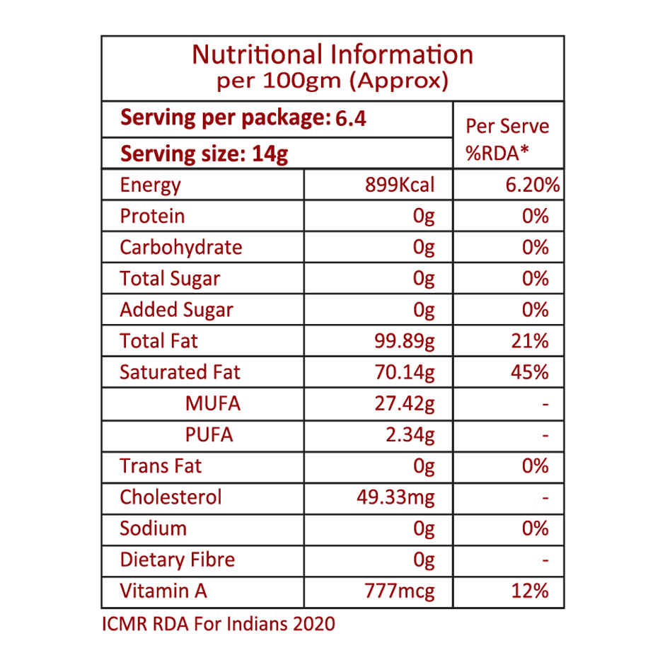 RKG Pure Cow Ghee With Rich Aroma
