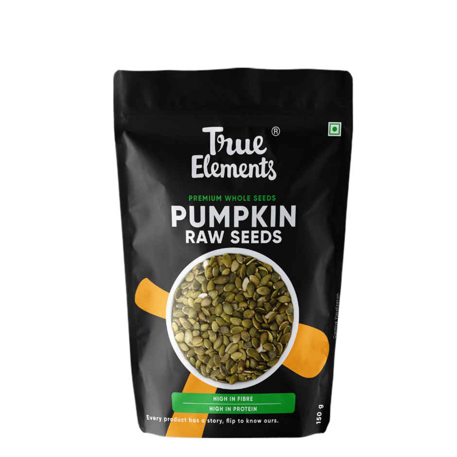 True Elements Chia Seeds Raw and Pumpkin Raw Seeds Combo