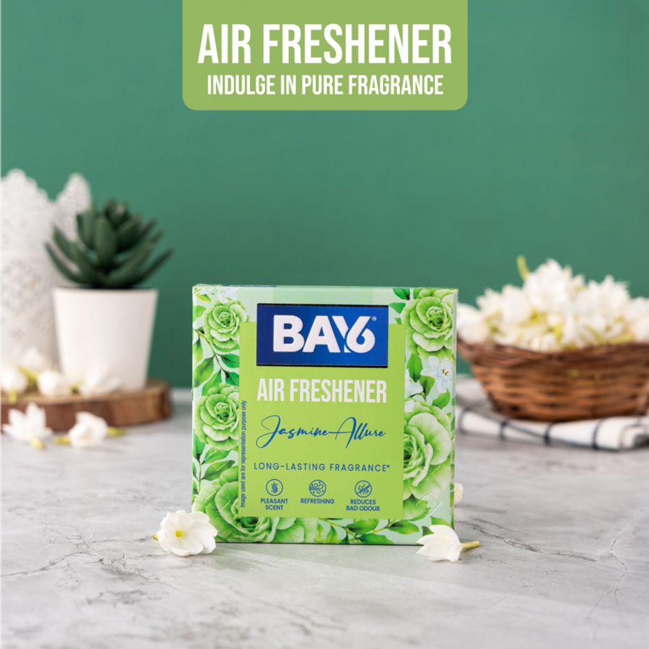 BAY6 Bathroom Air Freshener Blocks - Jasmine - Long Lasting Fragrance