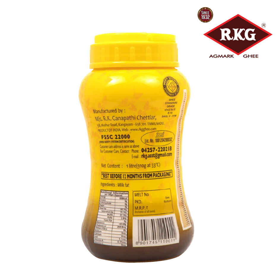 RKG Agmark Ghee | Jar