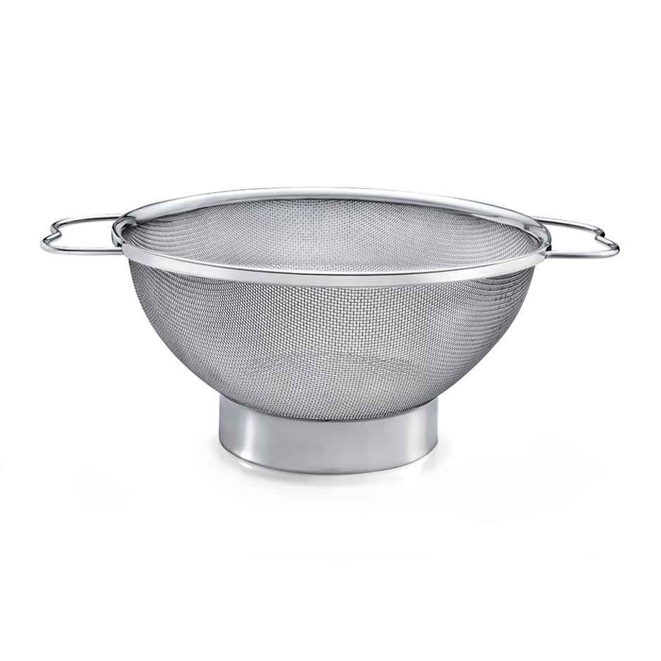 Petals Ss Fruit Basket-colander-rice Vegetable Strainer Drainer | 25 cm-10 Inch