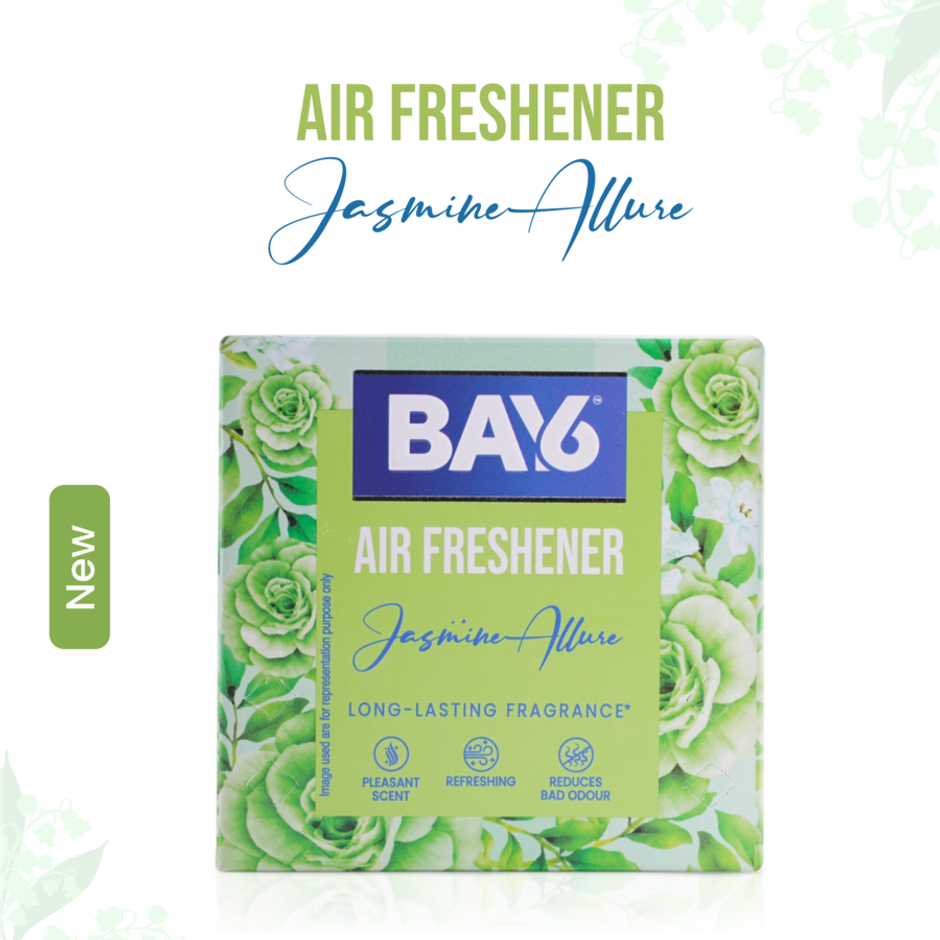 BAY6 Bathroom Air Freshener Blocks - Jasmine - Long Lasting Fragrance
